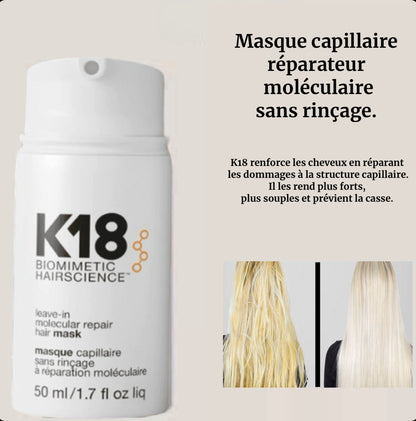 Masque Réparateur  – Soin Capillaire Sans Rinçage à Réparation Moléculaire